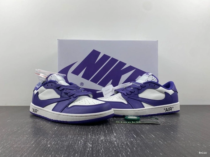 Bmlin TRAVIS 1 OFF-WHITE DM7890-386 X AIR CUSTOM SCOTT X JORDAN 0815